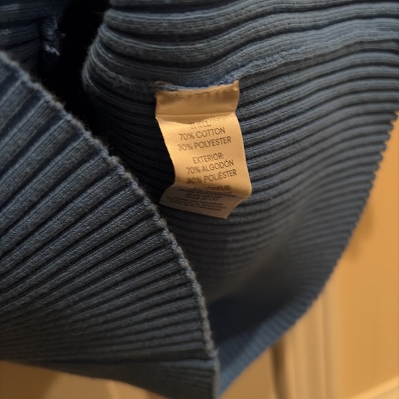 Blue Ribbed Calvin Klein Top - Picture 5 of 5